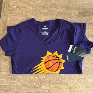 Women’s Purple Phoenix Suns Primary Logo V-neck T-shirt